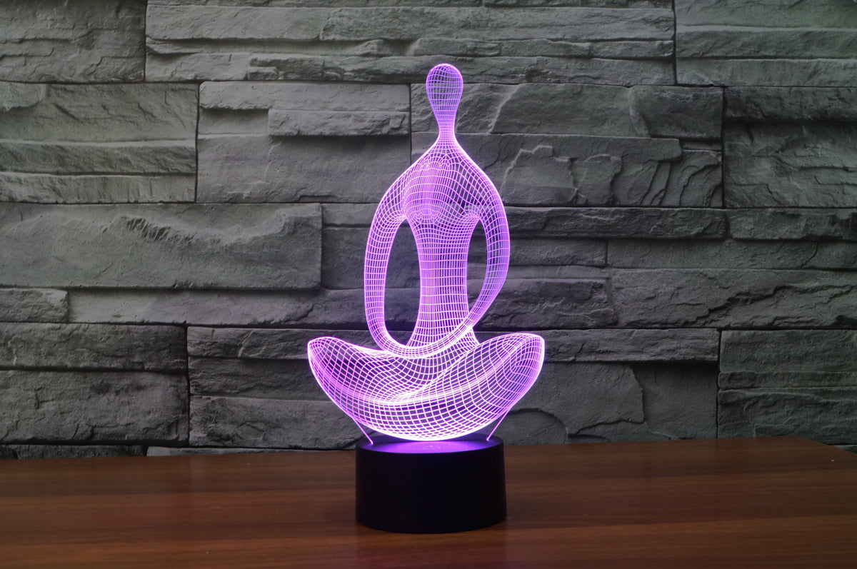 3D LED Meditation Lamo