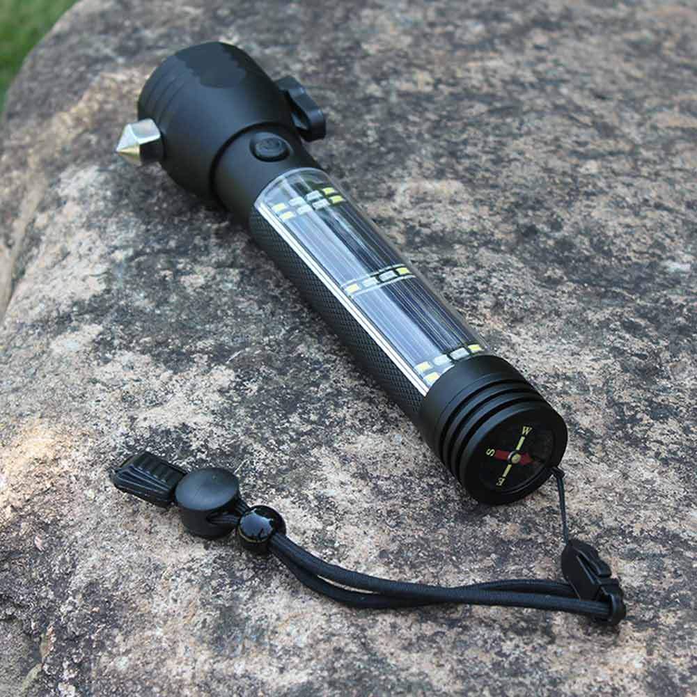 10 in 1 Multifunction Rechargeable Solar Powerful LED Flashlight